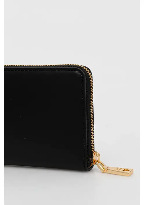 Πορτοφόλι Love Moschino χρώμα: μαύρο, JC5738PP0MKH0000