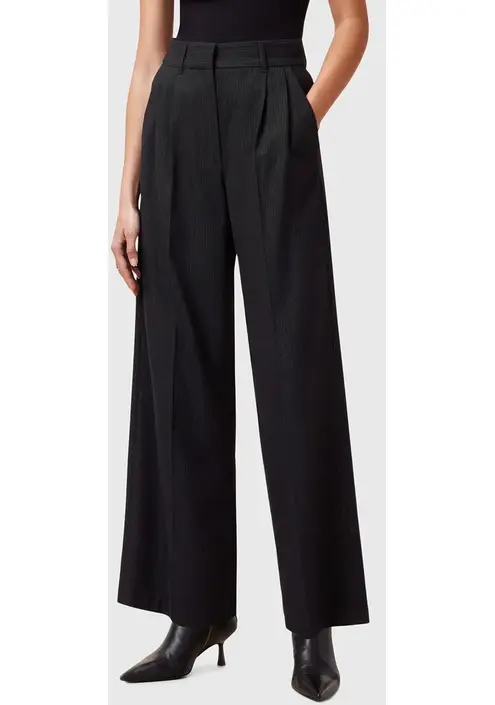 Παντελόνι AllSaints PINNIE χρώμα: μαύρο, W033QC