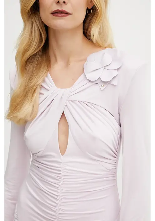 Φόρεμα Elisabetta Franchi χρώμα: ροζ, ABR3251E2