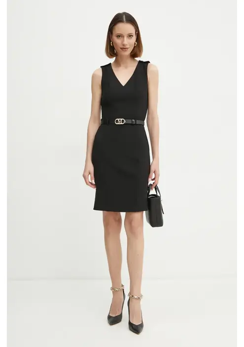 Φόρεμα Marciano Guess MASHA χρώμα: μαύρο, 5RGK10 6302A