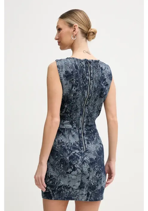 Φόρεμα Guess EDEN χρώμα: ναυτικό μπλε, W5GK73 D5O70