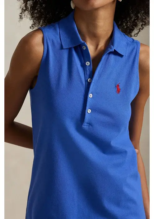 Βαμβακερό φόρεμα Polo Ralph Lauren χρώμα: μπλε, 211968292