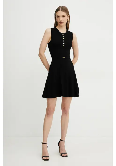 Φόρεμα Marciano Guess GIADA χρώμα: μαύρο, 5GGK26 5874Z