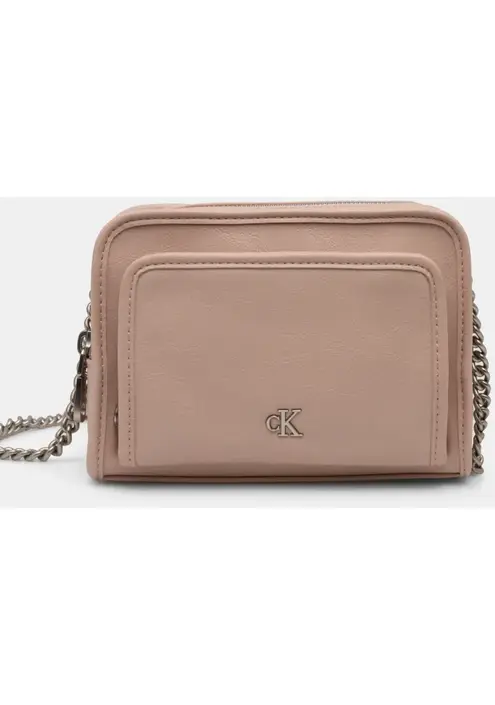 Τσάντα Calvin Klein Jeans χρώμα: ροζ, K60K613047