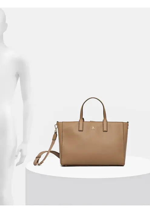 Τσάντα Tommy Hilfiger χρώμα: πράσινο, AW0AW17330