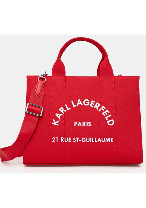 Τσάντα Karl Lagerfeld χρώμα: κόκκινο, A1W50010