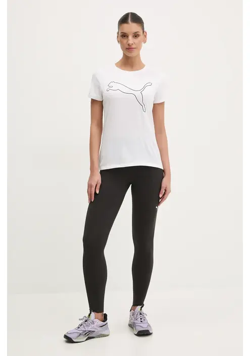 Μπλουζάκι προπόνησης Puma Train All Day Essentials χρώμα: άσπρο, 525892