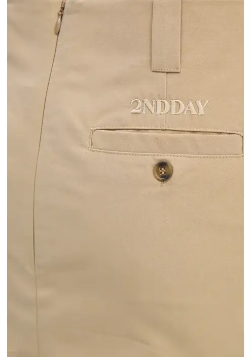 Φούστα 2NDDAY Dannina TT χρώμα: μπεζ, 2245151229