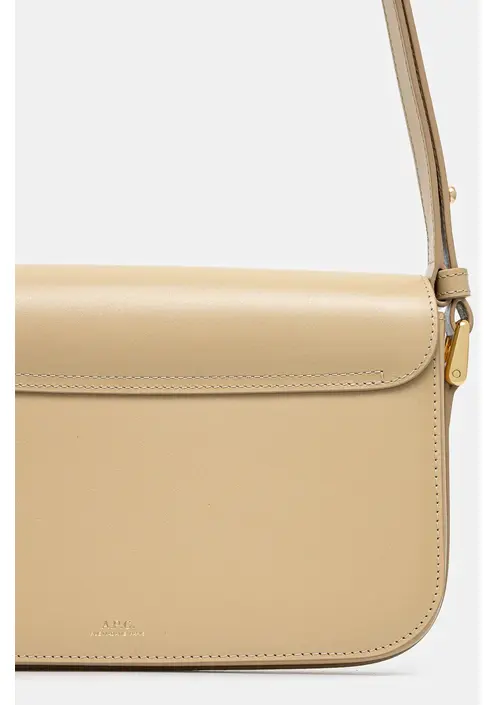 Δερμάτινη τσάντα A.P.C. Sac Grace Shoulder χρώμα: μπεζ, PXBMW.F61615