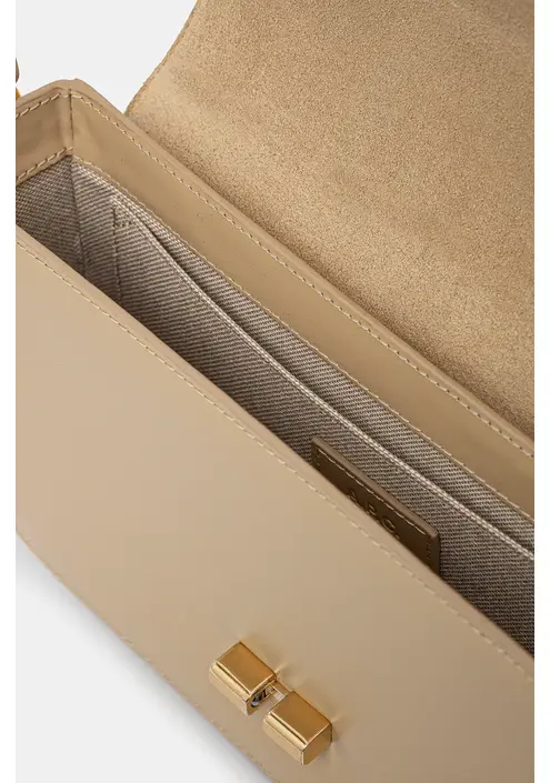 Δερμάτινη τσάντα A.P.C. Sac Grace Shoulder χρώμα: μπεζ, PXBMW.F61615