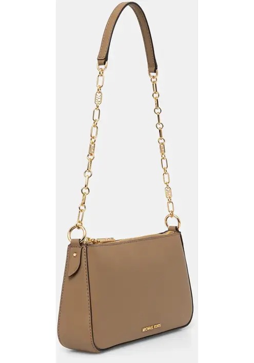 Δερμάτινη τσάντα MICHAEL Michael Kors χρώμα: καφέ, 32H3G8EW6L