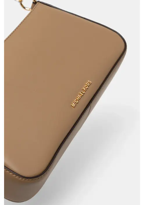 Δερμάτινη τσάντα MICHAEL Michael Kors χρώμα: καφέ, 32H3G8EW6L