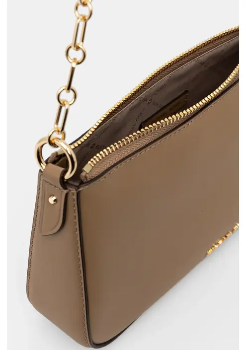 Δερμάτινη τσάντα MICHAEL Michael Kors χρώμα: καφέ, 32H3G8EW6L