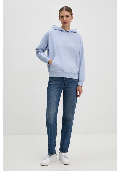 Βαμβακερή μπλούζα Levi's γυναικεία, με κουκούλα, A8790