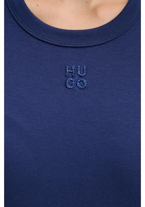 Longsleeve HUGO χρώμα: ναυτικό μπλε, 50518378