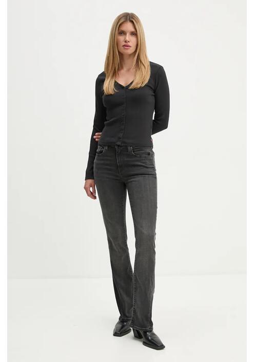 Longsleeve Levi's χρώμα: μαύρο, A8783