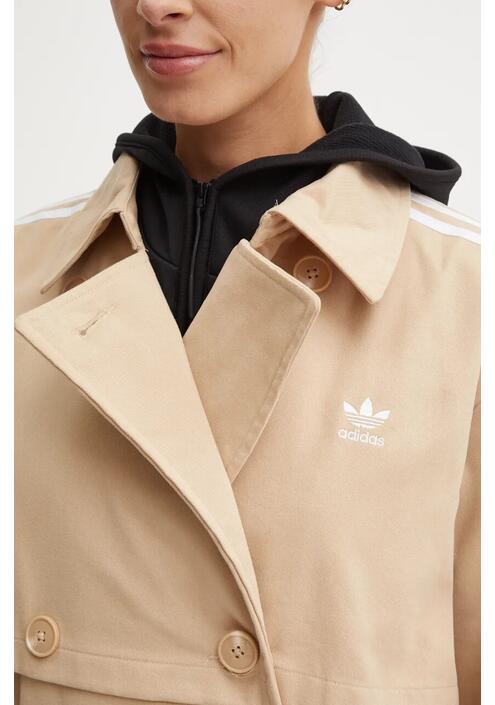 Καμπαρντίνα adidas Originals Adicolor χρώμα: μπεζ, IZ0382