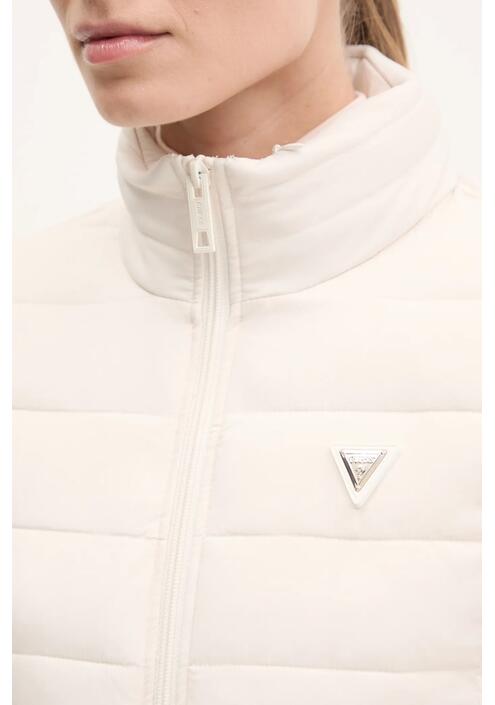 Μπουφάν Guess SOLID χρώμα: μπεζ, V4YL04 WF3X0
