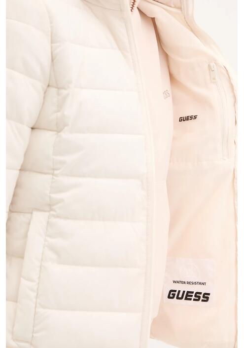 Μπουφάν Guess SOLID χρώμα: μπεζ, V4YL04 WF3X0