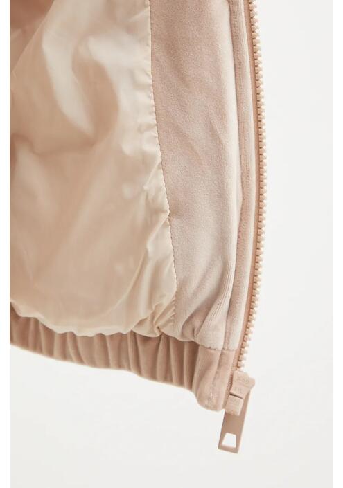 Μπουφάν Guess COUTURE χρώμα: μπεζ, V4BL03 KBXI2