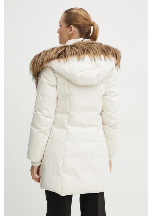 Μπουφάν Guess SYLVIE χρώμα: μπεζ, W4BL59 WG7X2