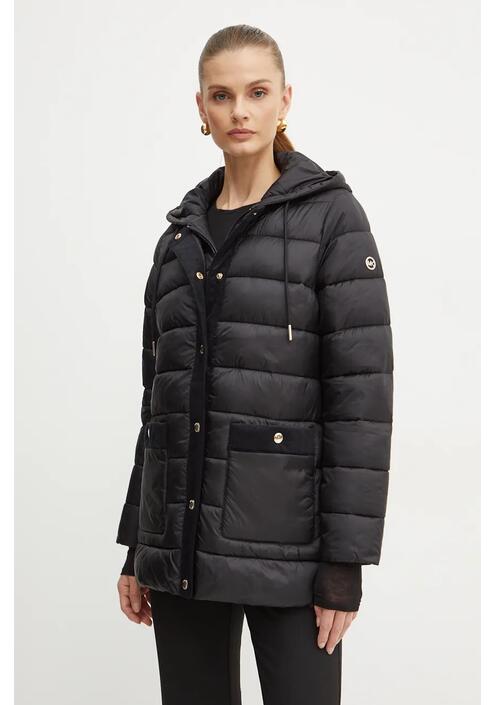 Μπουφάν MICHAEL Michael Kors χρώμα: μαύρο, 77B6682M42