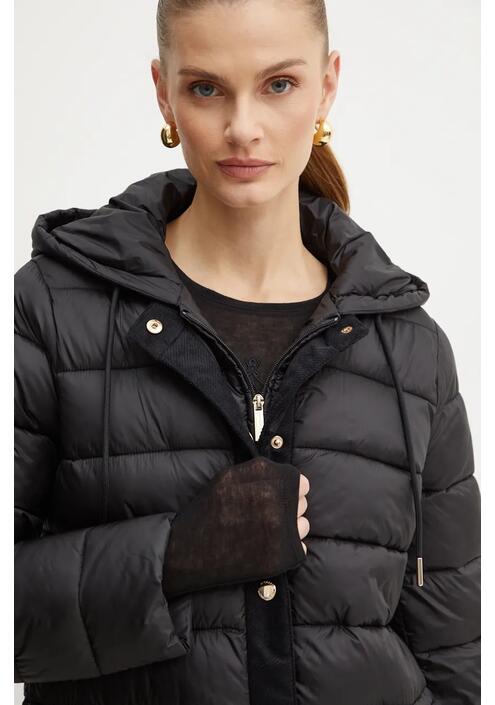 Μπουφάν MICHAEL Michael Kors χρώμα: μαύρο, 77B6682M42