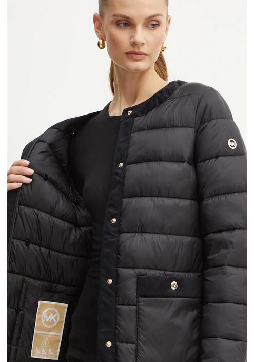 Μπουφάν MICHAEL Michael Kors χρώμα: μαύρο, 77B6682M42