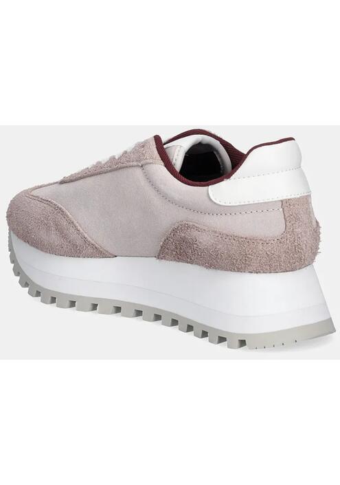 Σουέτ αθλητικά παπούτσια Calvin Klein Jeans RUNNER LACEUP ML SUEDE χρώμα: ροζ, YW0YW01574