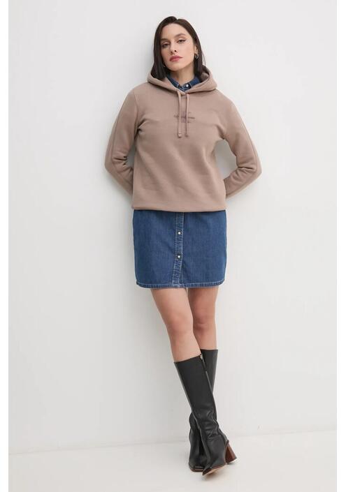 Μπλούζα Calvin Klein Jeans χρώμα: μαύρο, με κουκούλα, J20J223536