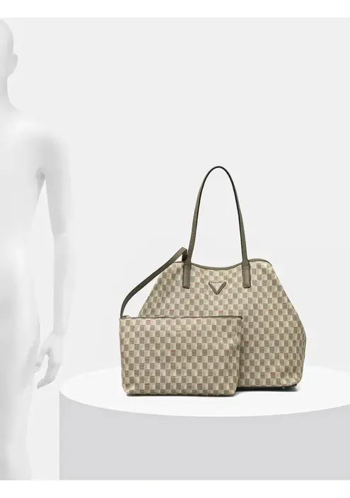 Τσάντα Guess χρώμα: πράσινο, HWJT93 44290