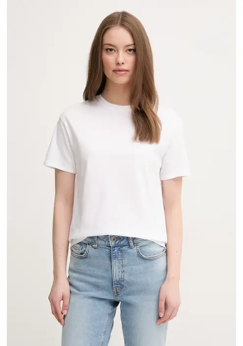 Βαμβακερό μπλουζάκι United Colors of Benetton γυναικείο, χρώμα: ροζ, 3096D102O
