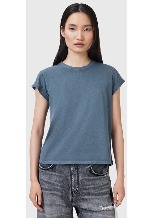 Βαμβακερό μπλουζάκι AllSaints ANNA χρώμα: πράσινο, W191JB