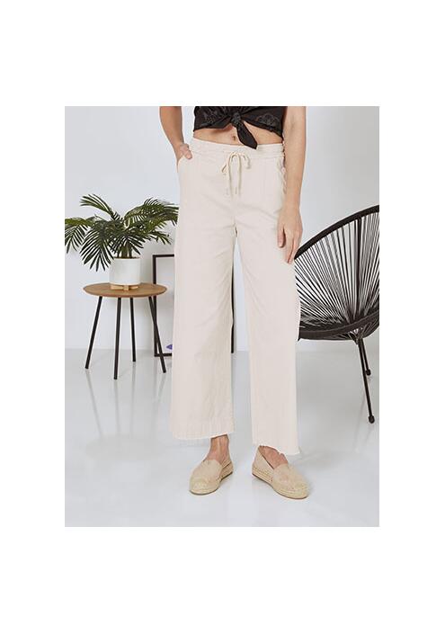 Παντελόνι wide leg με ξέφτια SN7778.1068+3
