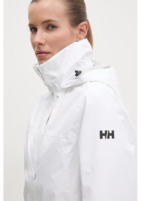 Αδιάβροχο μπουφάν Helly Hansen Aden γυναικείο, χρώμα: άσπρο, 62650