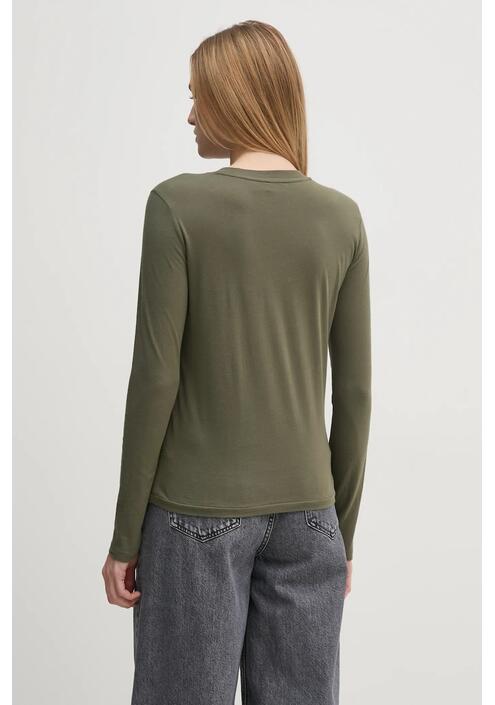 Βαμβακερή μπλούζα με μακριά μανίκια Polo Ralph Lauren χρώμα: άσπρο, 211898699