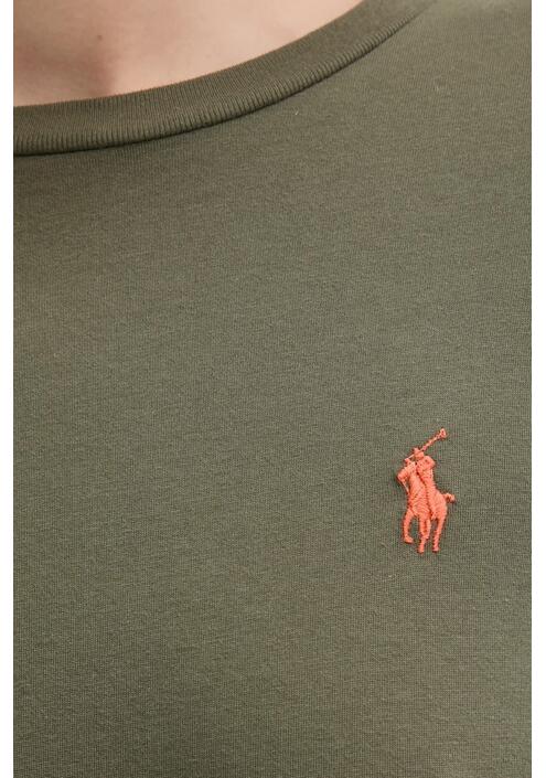 Βαμβακερή μπλούζα με μακριά μανίκια Polo Ralph Lauren χρώμα: άσπρο, 211898699