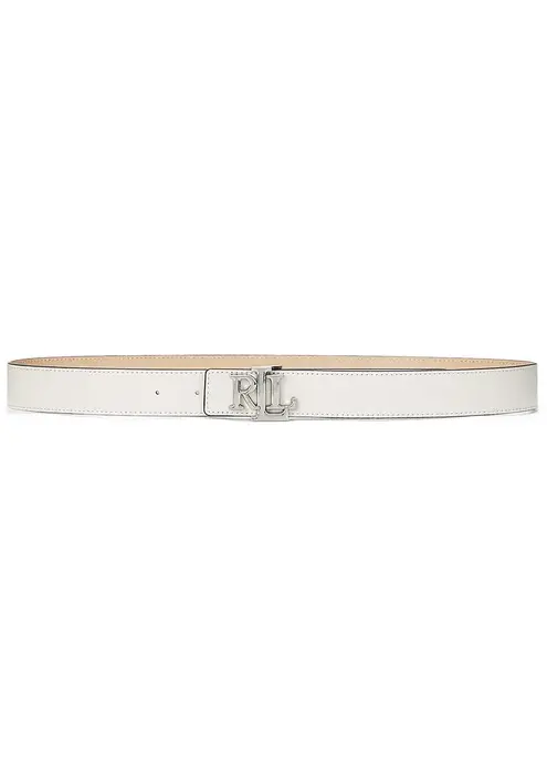 Αναστρέψιμη δερμάτινη ζώνη Lauren Ralph Lauren χρώμα: μπεζ, 412908984