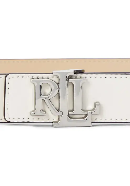 Αναστρέψιμη δερμάτινη ζώνη Lauren Ralph Lauren χρώμα: μπεζ, 412908984