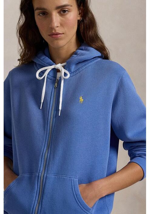 Μπλούζα Polo Ralph Lauren χρώμα: μπλε, με κουκούλα, 211943008