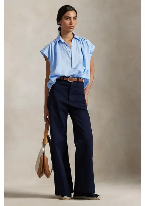 Λευκή μπλούζα Polo Ralph Lauren χρώμα: άσπρο, 211935131