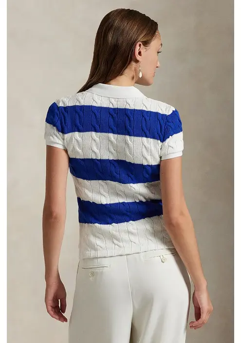 Βαμβακερό πουλόβερ Polo Ralph Lauren χρώμα: άσπρο, 211943043