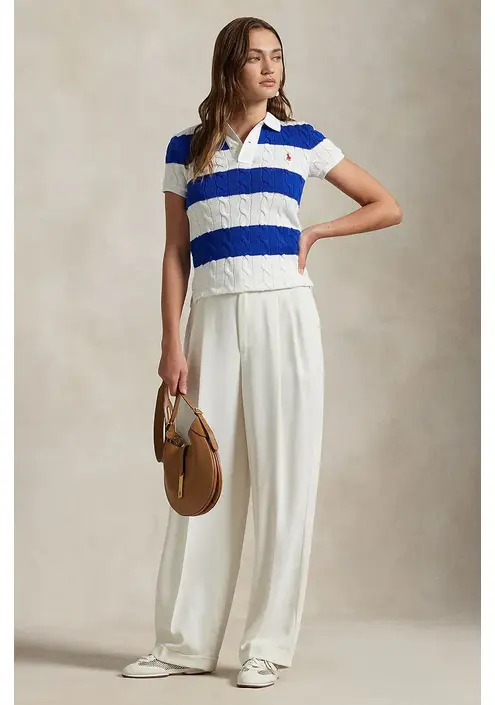 Βαμβακερό πουλόβερ Polo Ralph Lauren χρώμα: άσπρο, 211943043
