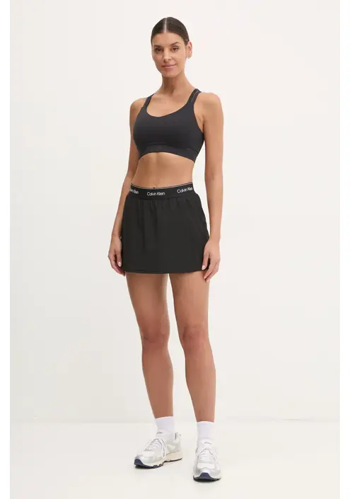 Αθλητική φούστα Calvin Klein Performance χρώμα: μαύρο