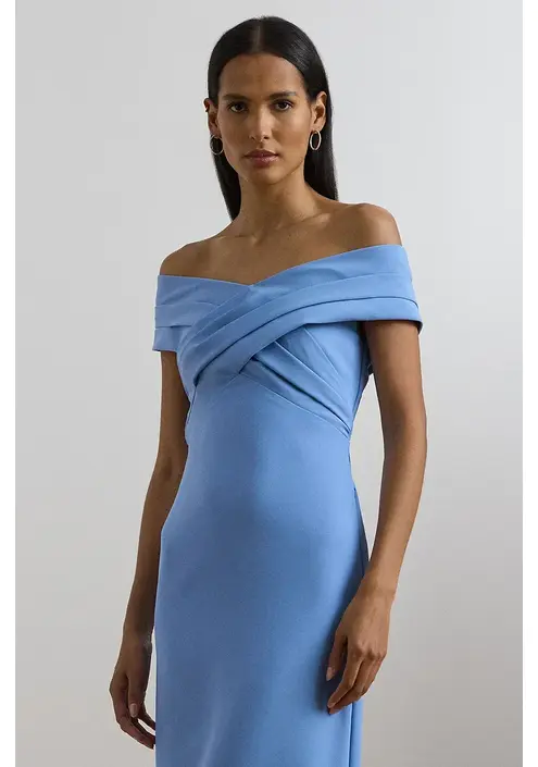 Φόρεμα Lauren Ralph Lauren χρώμα: μπλε, 253936391