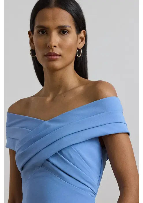 Φόρεμα Lauren Ralph Lauren χρώμα: μπλε, 253936391