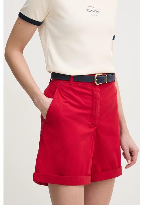 Σορτς Tommy Hilfiger χρώμα: κόκκινο