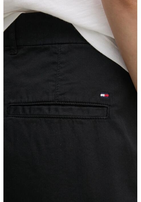 Σορτς Tommy Hilfiger χρώμα: μαύρο, γυναικείο, high waist WW0WW42457