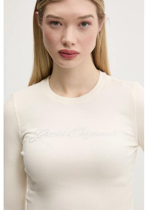 Μακρυμάνικο Guess Originals χρώμα: μπεζ, W5RP40 KA0H1