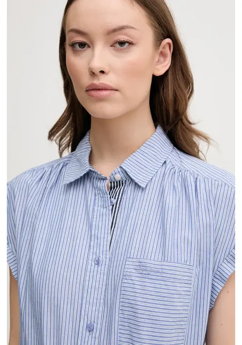 Βαμβακερό πουκάμισο Pepe Jeans DIXIT χρώμα: μπλε, PL305043